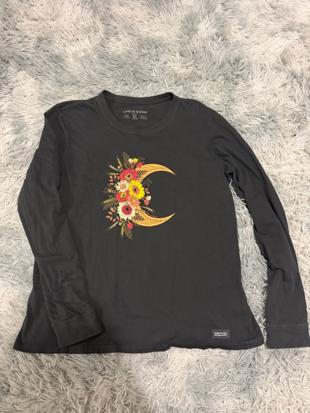Life is Good shirt XL Crusher long sleeve womens